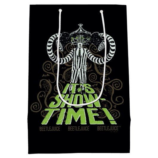 ビートルジュース |時間の表示！ ミディアムペーパーバッグ (裏面)