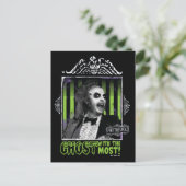 ビートルジュース | "最も多い幽霊"ポートレート ポストカード (スタンド正面)