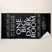 ビートルジュース |私の人生は暗い部屋 ビーチタオル (正面)