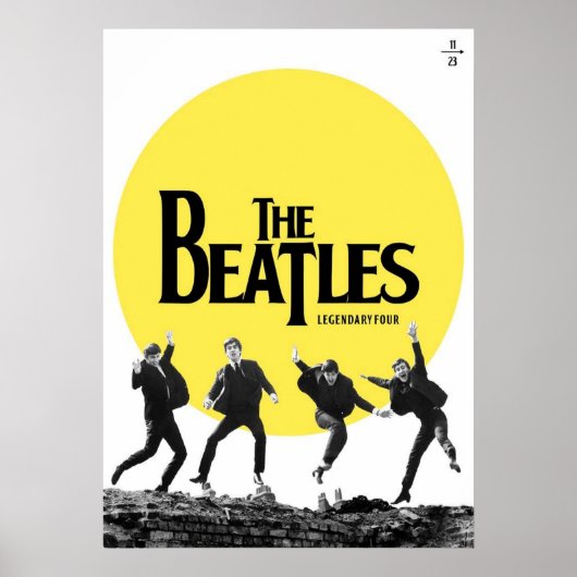 ビートルズ, クラシックロック, ヴィンテージバンド, イギリスの音楽 ポスター (正面)