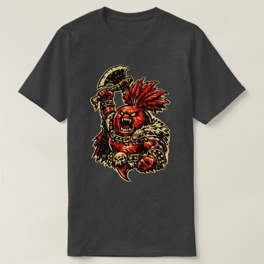 ビートルート・ベアラー — 面白い野菜の怒れる戦士 Tシャツ (デザイン正面)