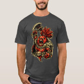 ビートルート・ベアラー — 面白い野菜の怒れる戦士 Tシャツ (正面)