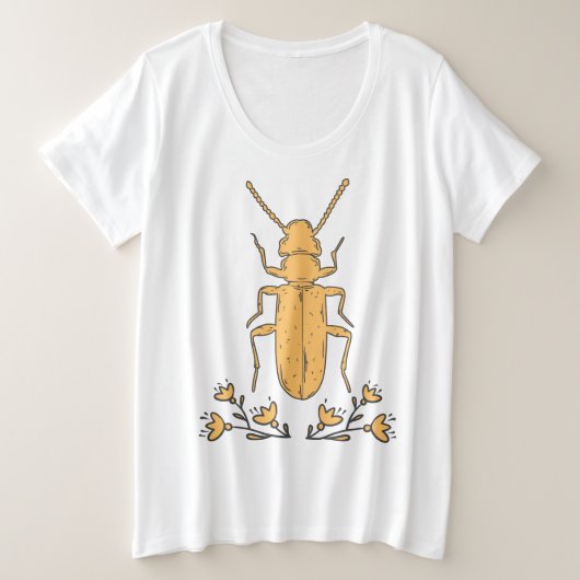 ビートル プラスサイズTシャツ (デザイン正面)