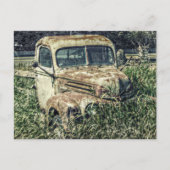 ビートヴィンテージアンティークワークトラックオンファーム ポストカード (正面)