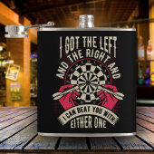 ビート両方の手でダーツプレーヤーフラスコ6oz。 フラスク