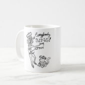 ビート族のひよこおよびエディーのコーヒー・マグ コーヒーマグカップ (正面左)