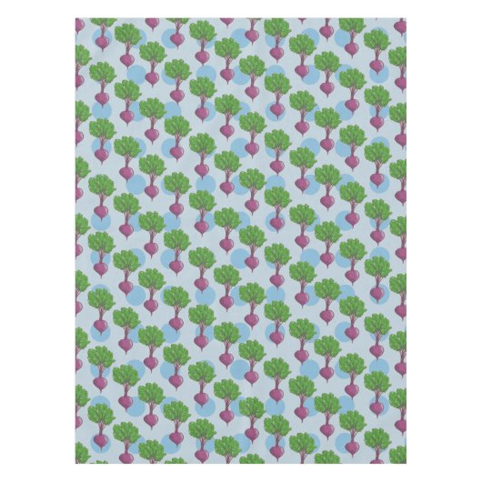 ビート植物パターン テーブルクロス (正面)