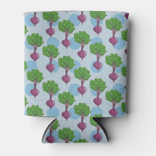 ビート植物パターン 缶クーラー (正面)