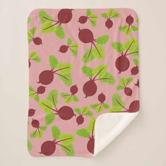 ビート模様 シェルパブランケット (正面)