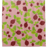 ビート模様 シャワーカーテン (正面)