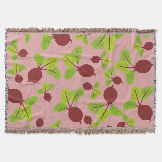 ビート模様 スローブランケット (正面)