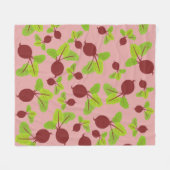 ビート模様 フリースブランケット (正面(横))