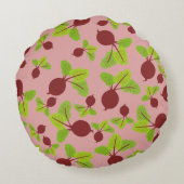 ビート模様 ラウンドクッション (裏面)