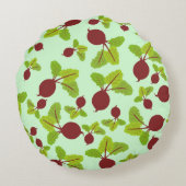 ビート模様 ラウンドクッション (裏面)