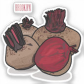 ビート漫画イラストレーション シール (正面)