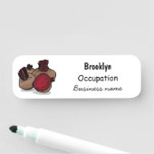 ビート漫画イラストレーション 名札 (インサイチュ)