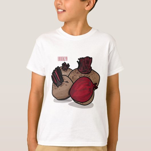 ビート漫画イラストレーション Tシャツ (正面)