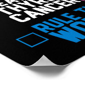 ビート甲状腺がんが世界おもしろい引用文 ポスター (角)