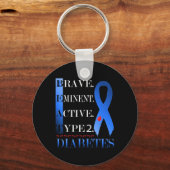 ビート糖尿病T型2型糖尿病認識度バルク キーホルダー (正面)