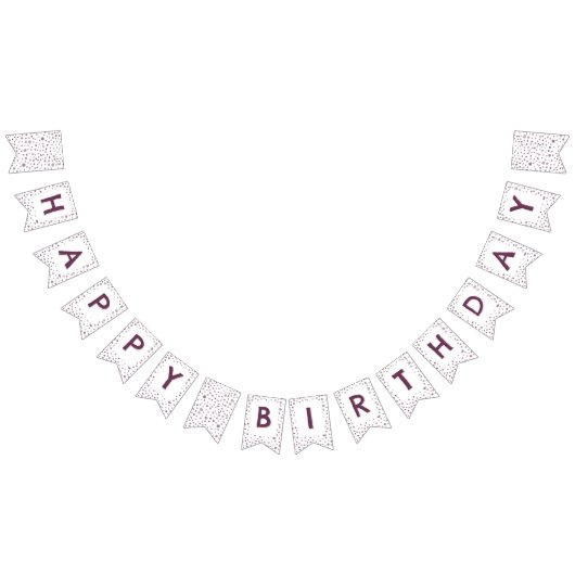 ビート紙吹雪水彩ドット束フラグ バンティングフラッグ (全)