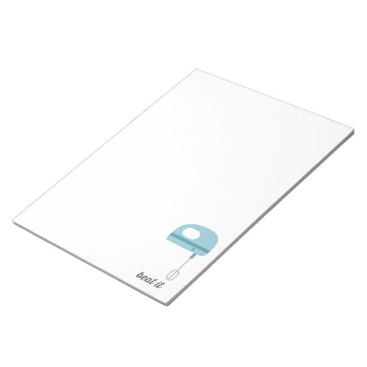 ビート |ブルーキッチンビーター ノートパッド (アングル)