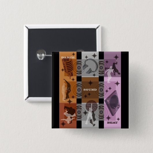 ビート 缶バッジ (正面&裏面)