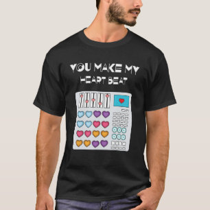 ビートDJテクノレイヴパーティーハートデイハッピーヴァレンティ Tシャツ
