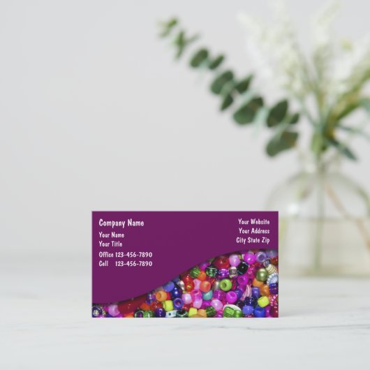 ビードの名刺 名刺 (スタンド正面)