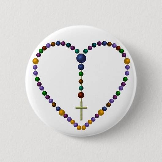 ビードの数珠#1 缶バッジ (正面)