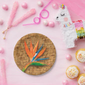 ビードオブパラダイスオンウィッカー ペーパープレート (パーティー)