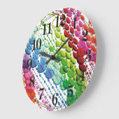 ビードカーテン ラージ壁時計 (傾斜)