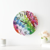 ビードカーテン ラージ壁時計 (ホーム)