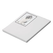 ビードコリースケッチカワイトオリジナルドッグアート ノートパッド (回転)