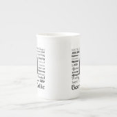 ビードコリーボーン中国マグ ボーンチャイナマグカップ (正面)