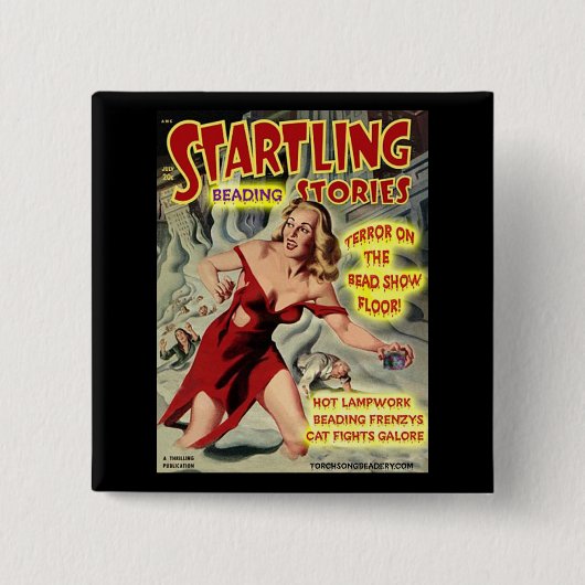 ビードショーの床の恐怖! 缶バッジ (正面)