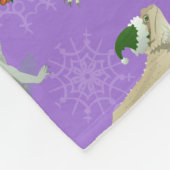 ビードドラゴンモーフホリデイパープル フリースブランケット (角)