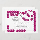 ビードパーティー 招待状 (正面/裏面)