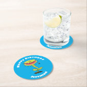 ビーナスおもしろいス捕獲植物漫画 ラウンドペーパーコースター (インサイチュ)