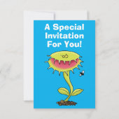 ビーナスおもしろいス捕獲植物漫画 招待状 (裏面)