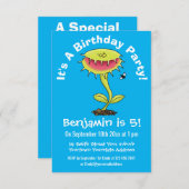 ビーナスおもしろいス捕獲植物漫画 招待状 (正面/裏面)