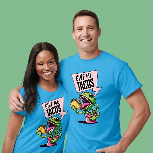 ビーナスおもしろいフライトラップ食べズタコ Tシャツ