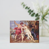 ビーナスとアドニスはルーベンス・ペテロ・ポールによる ポストカード (スタンド正面)