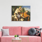 ビーナスとアドニス（Paolo Veronese著） キャンバスプリント (インサイチュ (リビング))