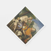 ビーナスとアドニス（Paolo Veronese著） スタンダードランチョンナプキン (角)