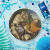 ビーナスとアドニス（Paolo Veronese著） ペーパープレート (パーティー)