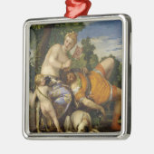 ビーナスとアドニス（Paolo Veronese著） メタルオーナメント (左)