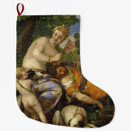 ビーナスとアドニス（Paolo Veronese著） ラージクリスマスストッキング