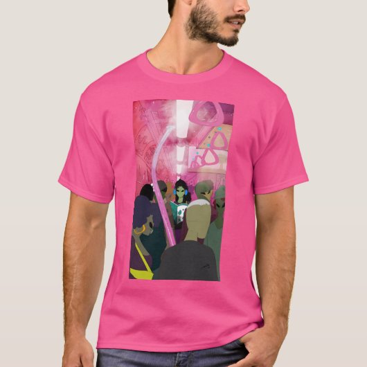 ビーナスの地下鉄の女の子 Tシャツ (正面)