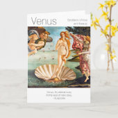 ビーナスの愛と美しい カード (黄色い花)