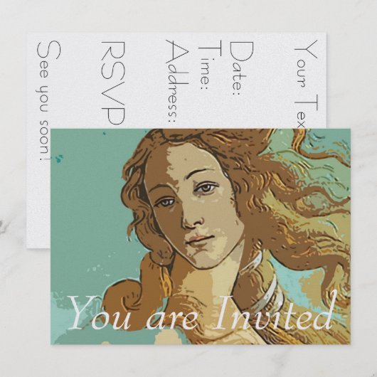 ビーナスの鳥 招待状 (正面/裏面)